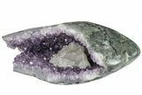 Bargain Purple Amethyst Geode With Polished Face - Uruguay #153583-1